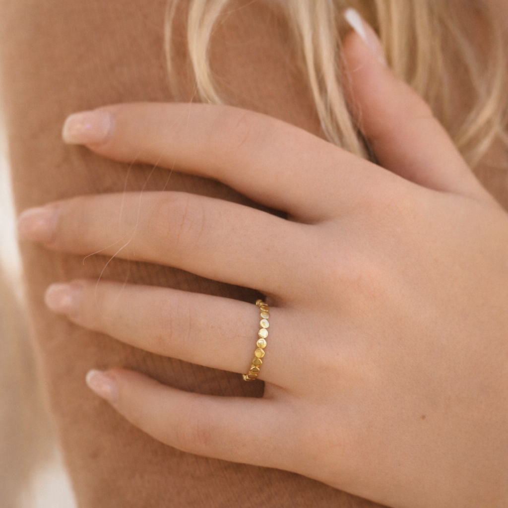 Golden Confetti Ring